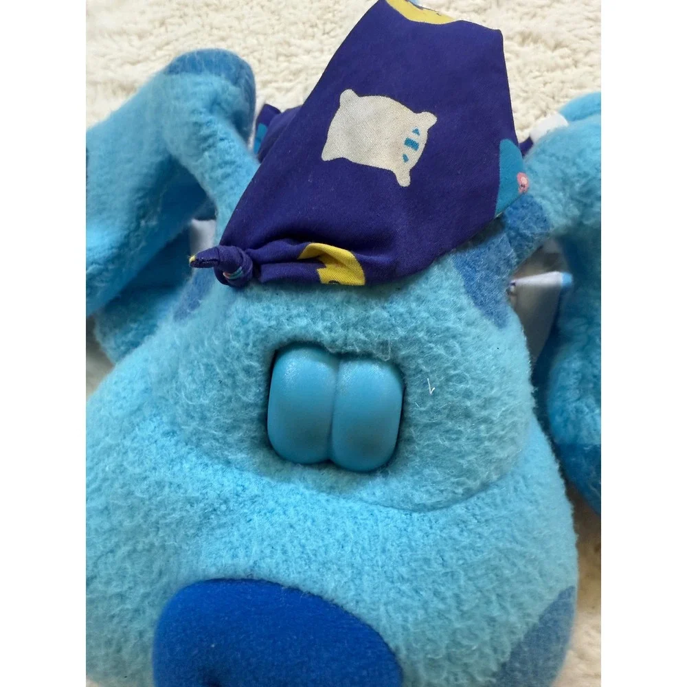 Vtg Tyco Blues Clues Bedtime Blue Plush Blue Pajamas 1999 Toy 90s Nick Jr